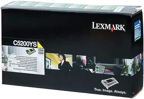 Toner Lexmark jaune original C5200YS pour vos rapports de bureau au quotidien
