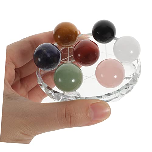 Boule de cristal décorative de luxe : set de 7 pièces artisanales - 6