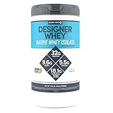 Designer Whey Native Whey Isolate, Vanilla Milkshake, 1.85 Pound, Protein Powder, Made in the USA
