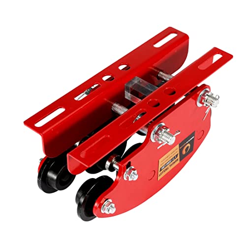 Beamnova Manual Trolley For I-Beam 1 Ton Push Geared Overhead For Pa600 Pa700 Pa800 Pa900 Pa1000 Electric Hoist With Heavy Duty 6 Wheels, Wide Flange, 2204 Lbs Loading Capacity #TOP7