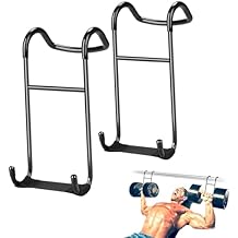 Roliwils 225LB Dumbbell Spotter Hooks Pair - Reduced noise, anti-scratch | Shoulder/chest press support | Easy solo use | For all fitness