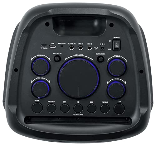 Image of Rockville BASS Party 10 Dual 10 inch Portable Battery LED Party Bluetooth Speaker