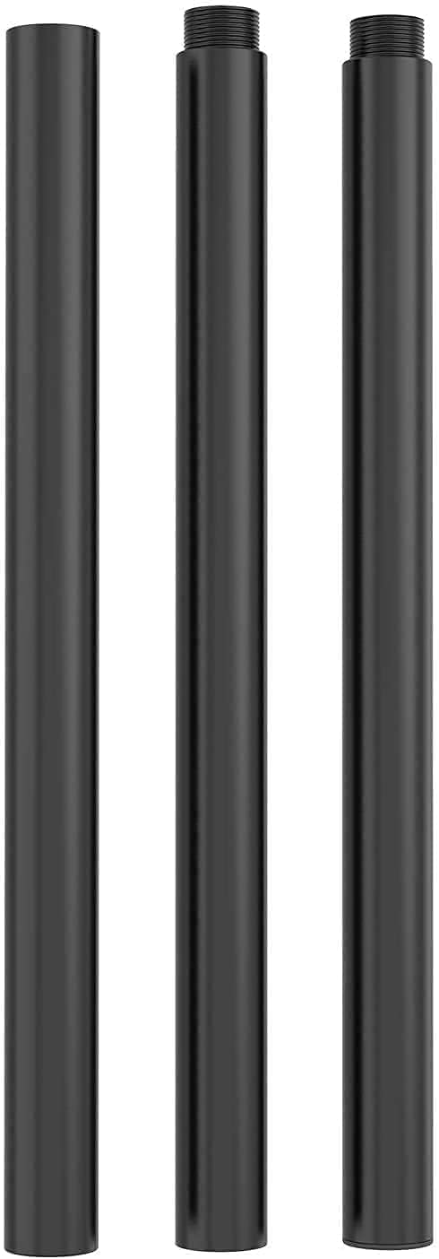 Close-up of Suptek extender pole segments showing threaded ends for assembly