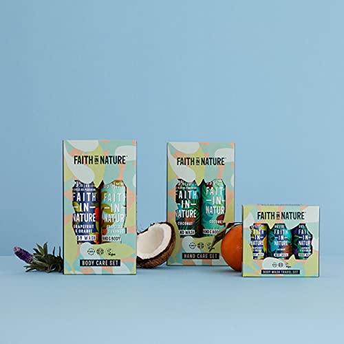 Faith In Nature 3 x 100ml Natural Body Wash Travel Gift Set, Vegan & Cruelty Free, No SLS or Parabens - Image 7