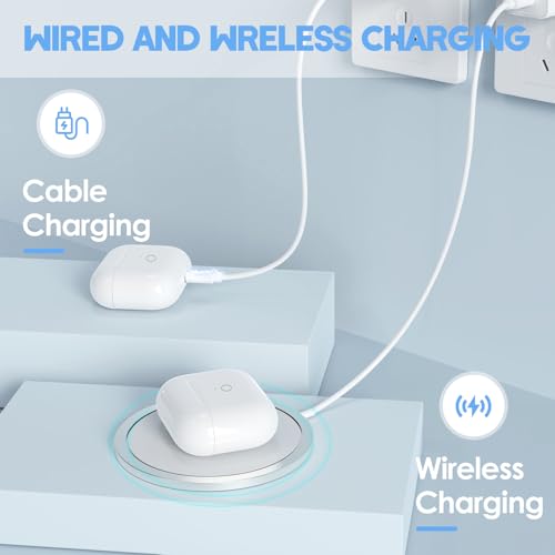 Image of Wireless Charging Case for AirPods 3 Gen Only with Bluetooth Button, Compatible with AirPods 3rd Generation Replacement Cases Air Pods 3 (Earbuds Not Included)