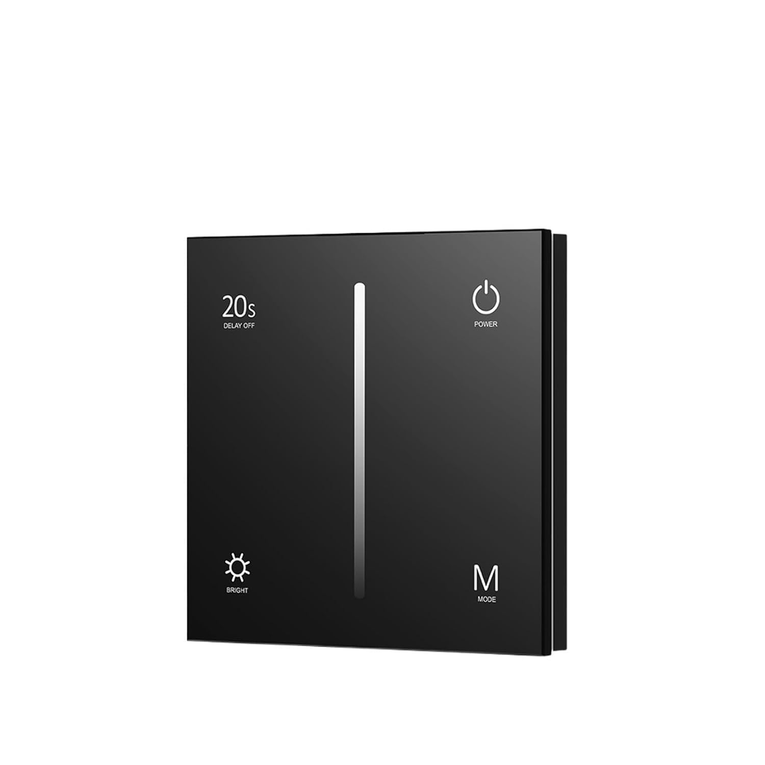 LED Dimmer V1-T 12V 24V 2.4G Remote Control R1 RU4 RU8 0-10V Wall Mounted Panel T18 Touch Dimming Single Color LED Light Strip(RU8 8Zone Remote)