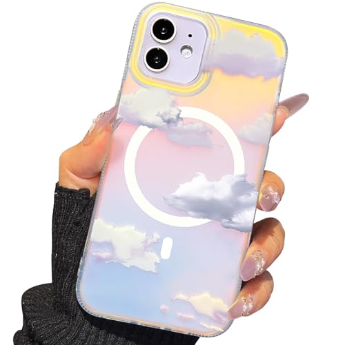 I-MGAE-IN-AR Magnetic for iPhone 11 Case Holographic Cloud