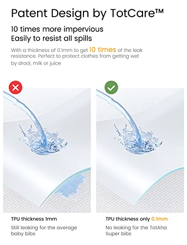 Totaha Premium Bamboo Bandana Drooling Bibs Super Absorbent Teething Drool Bib With Waterproof Lining For Modern Boy Girl #TOP2