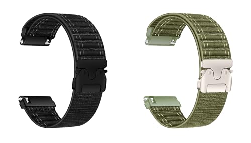 Image of ACM Watch Strap 22mm compatible with Beatxp Unbound Curv Smartwatch | Combo Pack Soft Nylon Clipper Adjustable Belt Band