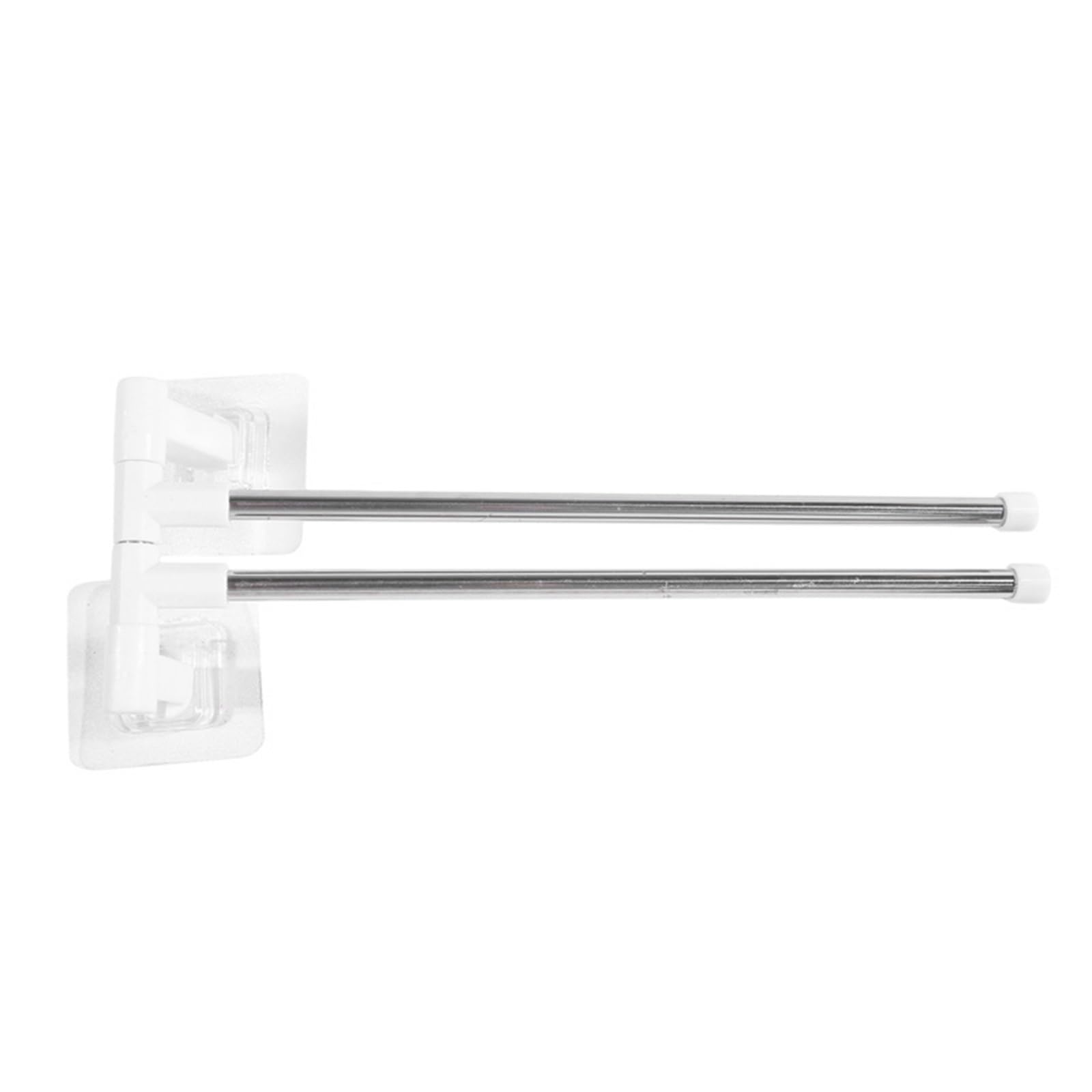 Bathroom towel rail No Punching Bathroom Towel Rack Multi Layer Wall Mounted Hanging Rod for Kitchen Storage Organizer Shelf Bath Accessories(2-layer)