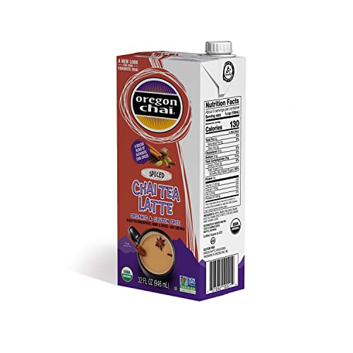 Oregon Chai Spiced Chai Tea Latte Concentrate, 32 Fl Oz (Pack of 1)