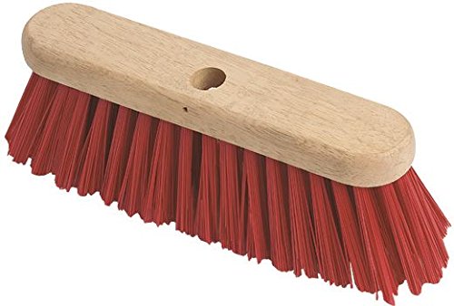 HILLBRUSH FLAT TOP BROOM RED PVC - 12" - HBC0435