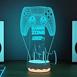 CoolGift Mart Light Up Headset and Controller Stand, 16 Colors 3D LED Lights Gamepad Headphone Holder with Remote Control, Game Controller Hanger for All Universal Gaming PC Accessories - Image 4