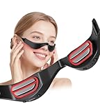 Under-Eye Red Light Therapy Glasses, Rechargeable Therapy Device Microcurrent Eye Massager, Eyes Bag Remover for Dark Circles, Eye Bags & Wrinkles