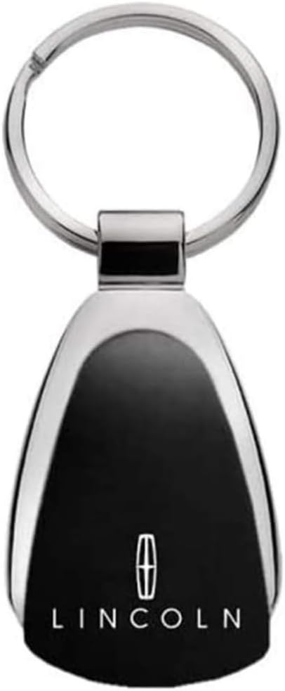 INC. Officially Lincensed Black Tear Drop Key Chain for Lincoln