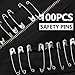 CXIIPOL 100 PCS 3 Inch Large Safety Pins Heavy Duty, Safety Pin for Clothes, Big Safety Pins for Sewing, Diapers, Clothing and DIY Crafts