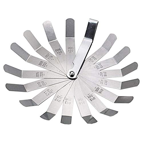 16 Klingen Fühlerlehre 0,005-0,020", Motor Ventil Schraube Einstellen