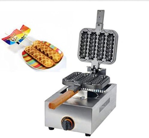 New Commercial Non-stick LPG Gas Lolly Waffle Maker Baking Machine 4pcs/time ;TM79F-32M UGBA368955