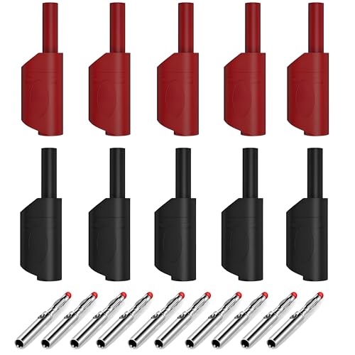 Multimeter Test Leads Ends 4mm Stackable Banana Plug Connectors 600V