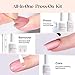 Beetles X Press Gel Nails Kit - Soda Aurora | 7 Colors Spring Cat Eye Press On Nails Short Almond | 224Pcs 16 Sizes All-in-One Kit With Nail Glue,Remover,Builder Top Coat,Nail Lamp Gift