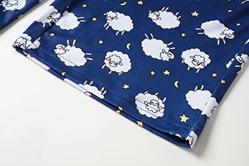 Image of YIJIU Women Soft Comfy Pajamas Cute Cat Short Sleeve Capri Pants PJS Set