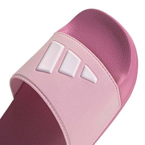 Adidas Unisex - Bambini E Ragazzi Adilette Shower Logo Sandals Kids, Bliss Pink/Ftwr White/Clear Pink, 33 Eu - 6