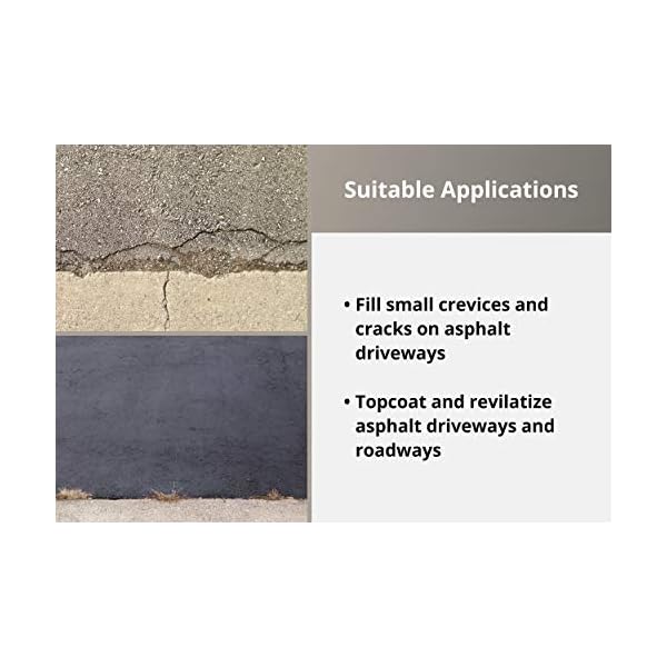 Liquid Rubber Driveway Restore Sealant Highly Flexible Asphalt Coating Fills Cracks and