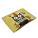 Mignon Dessin animé Hibou Motif Nappe Coton et Lin imprimé Nappe napperon résistant à la Chaleur napperon Lavable 42x32cm YK 2PCS