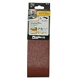 Tamaño de grano: 60 Black+Decker X33156-XJ - 3 Bandas de lija. 75 x 510 mm. Grano 60. Madera, pintura, barniz, yeso, metal y plástico. Larga Duración.