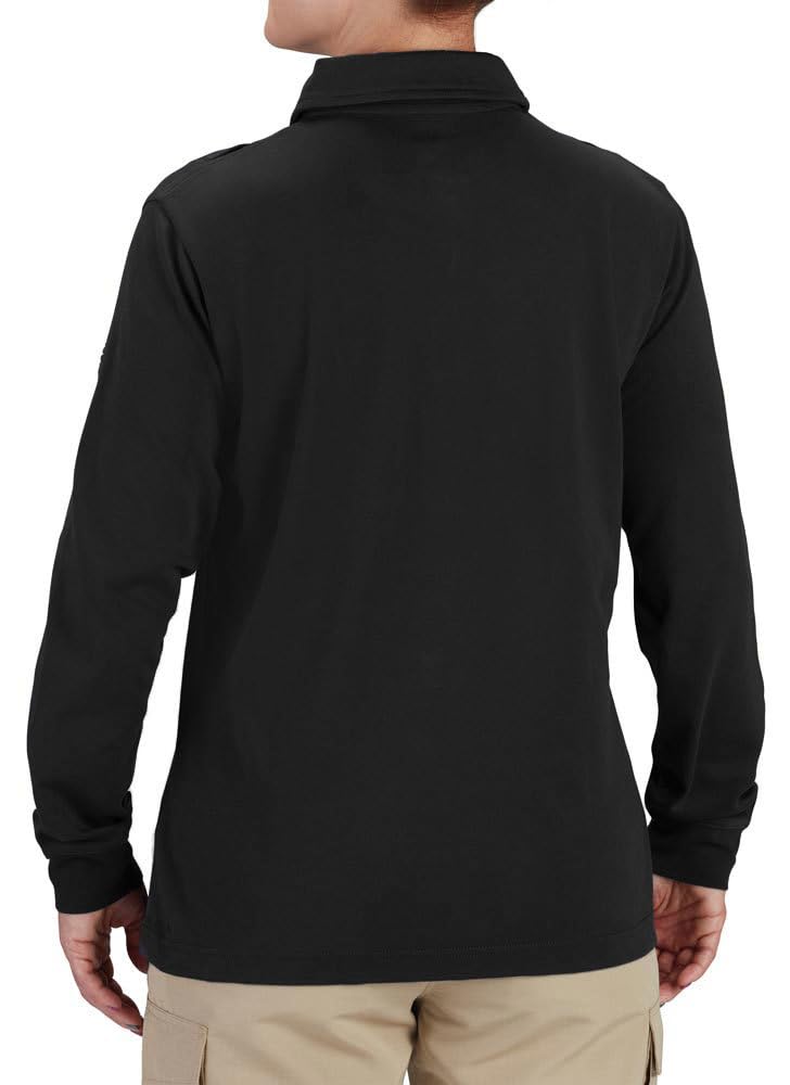 Propper Jednolita bawełniana koszulka polo z długim rękawem