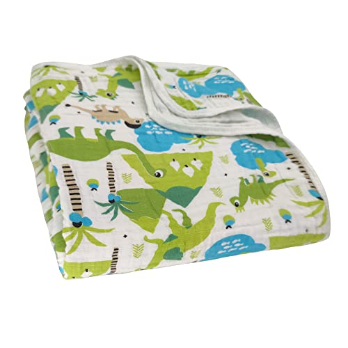 Miracle Baby Musselin Babydecke Sommer für Babys Kinder dünne atmungsaktive Sommerdecke Puckdecke Baumwolle Mädchen Junge 110x150cm