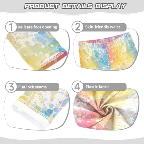 KLL Watercolor Toddler Baby Girl Leggings Fashion High Waisted Lounge Pants Sports3