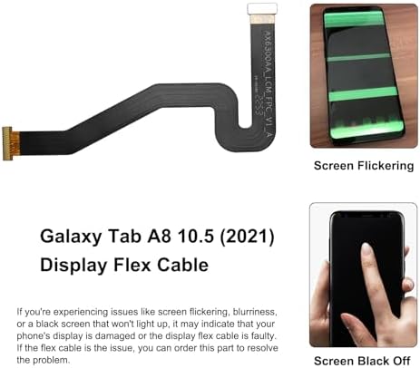 for Galaxy Tab A8 10.5 2021 LCD Display Flex Cable Ribbon Replacement Repair Part, Compatible with Tab A8 10.5 2021 SM-X200, SM-X205, with Toolkit — 사진 3