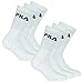 Produktbild FILA 6 Paar Socken, Frottee Tennissocken mit Logobund, Unisex (2 x 3er Pack) (Weiß, 43-46 (9-11 UK))