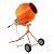 XtremepowerUS Heavy Duty Mortar Mixing Cement Mixer 5.0cu ft 1/2hp Portable Electric Concrete Mortar Barrow Machine