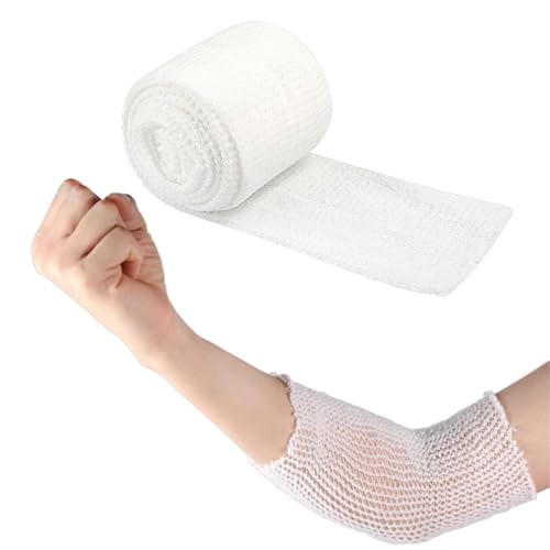 KRFWGUU Bandage Medical Filet Élastique Tubulaire En Coton Élastique Pansement Retenue Pour Pansement 3.8Cm*2M