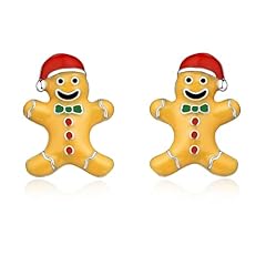 Gingerbread man earrings