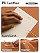YSAGi Leather Desk Protector, Office Mat, Large Mouse Mat, Non-Slip PU Leather Blotter, Laptop Desk Pad, Waterproof Writing Pad for Office and Home (Brown, 47.2