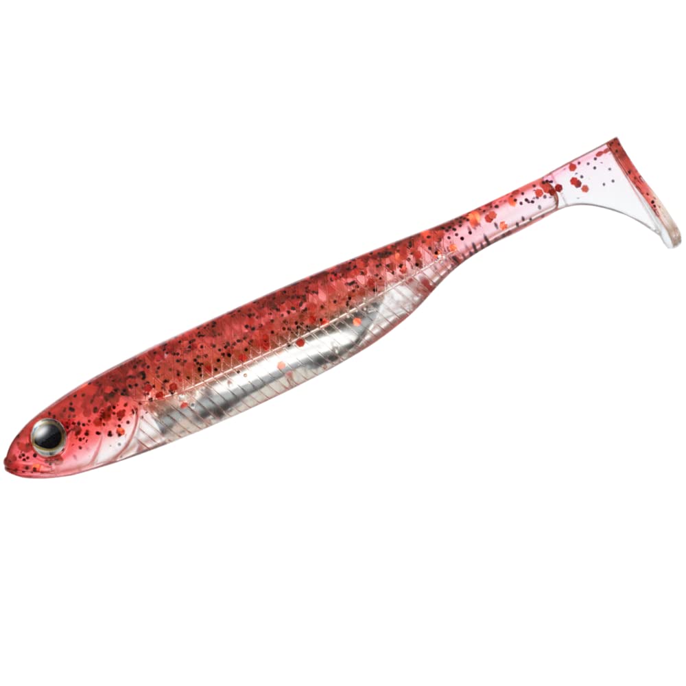 Fish Arrow Flash-J Shad Plus SW 4" (5 adet/paket) #124 Red/silver Olta