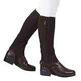 Maschinenwäsche Dublin Unisex Easy Care Halbe Chaps II Reitchaps Reitsport Braun S