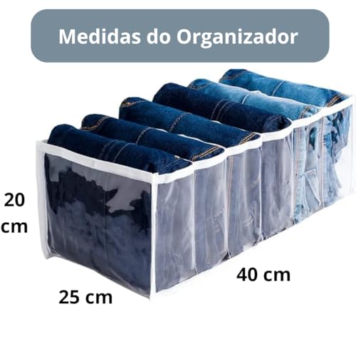Kit 5 Colmeia organizadora para calça jeans G GG bermuda toalha roupa academia camiseta organiza gav