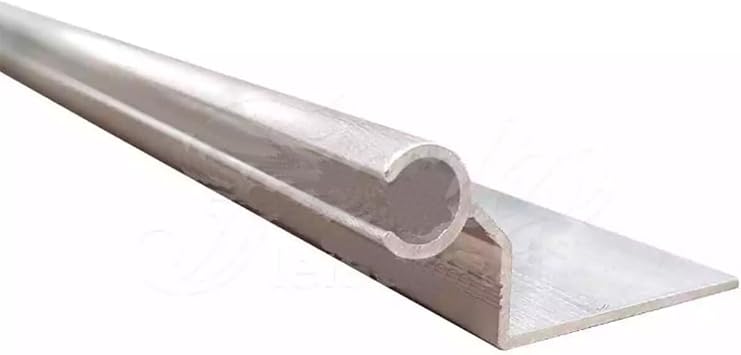 JUTTAUTO Caravan Motorhome C Channel Awning Rails Light Aluminum Awning Rail for Connecting Canopies or Awnings to Campervans, Motorhomes, Caravans, Boats, 6X 55CM