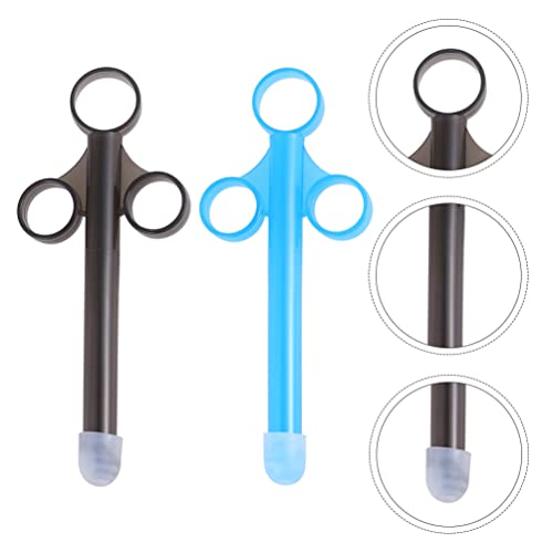 Limpador de ducha de seringa de óleo vaginal: 2 peças aplicador de lubrificante pessoal kit de limpe