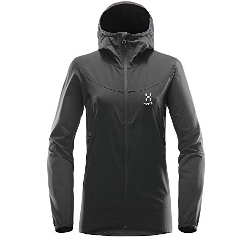 Preisvergleich Produktbild Haglöfs Softshelljacke Frauen Softshelljacke Natrix Hood Wasserabweisend, Windabweisend, Stretch Extra Small True Black XS XS