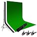LimoStudio Photography Photo Video Studio Backdrop Background Kit, White Black Green Chromakey Backdrops, Backdrop Support Stand with Carry Bag, AGG796