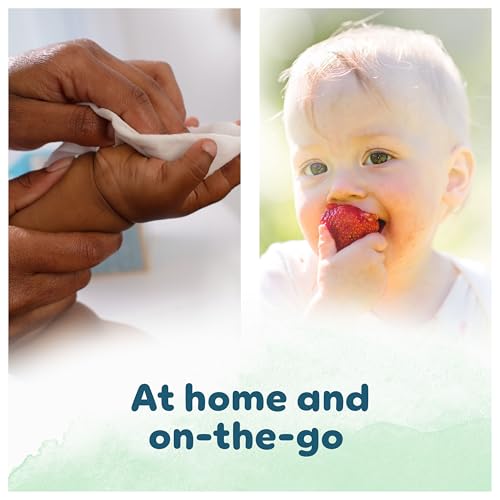 Pampers Harmonie New Baby Wipes Plastic Free 9 Packs Of 46 Wipes, 414 Baby Wet Wipes, Help Restore Natural Skin Ph - 6