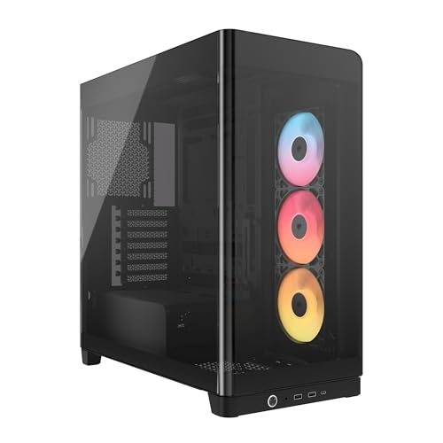 CORSAIR FRAME 4500X RS-R ARGB パノラマガラス ミドルタワー型PCケース ? パノラマガラス外装 ? InfiniRail?ファンマウントシステム ? デュアル360mmラジエーター対応 ? ASUS BTF、MSI Proje