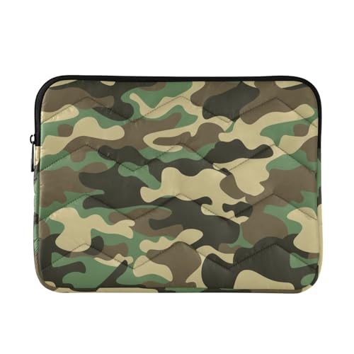 Camouflage Quilted Laptop Sleeve