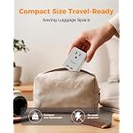 TESSAN European Travel Plug Adapter, Foldable Adapter for Europe Plug Grey - Image 5