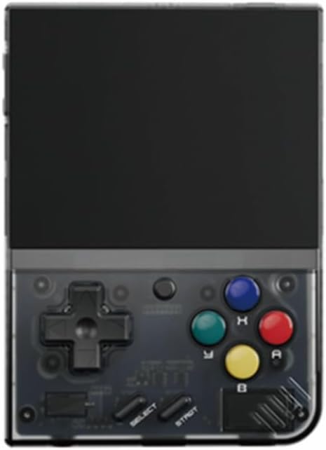 Miyoo Mini Plus Portable Handheld Video Game Console Mini+ Black 64GB Linux System Calssic Emulators 3.5-inch IPS Screen Game Player Rechargeable 3000mAh Battery